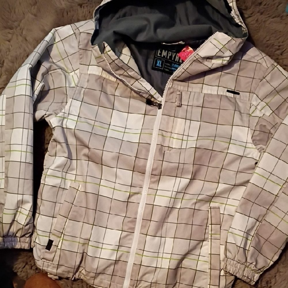 Empyre Kids Jacket - Gray and White Checkered